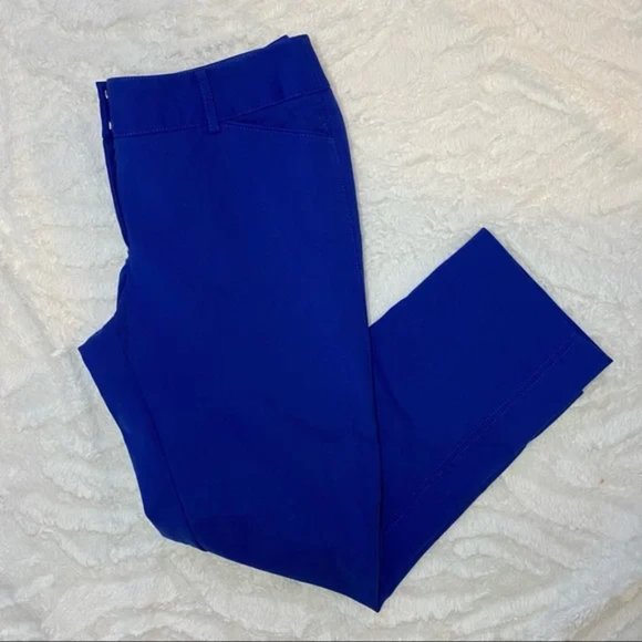 WHBM Slim Ankle Pants Blue Sz 8 - Picture 4 of 4